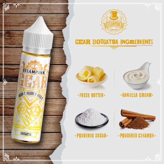 SteamPunk Flavor Shots Gear Bougatsa 20ml/60ml